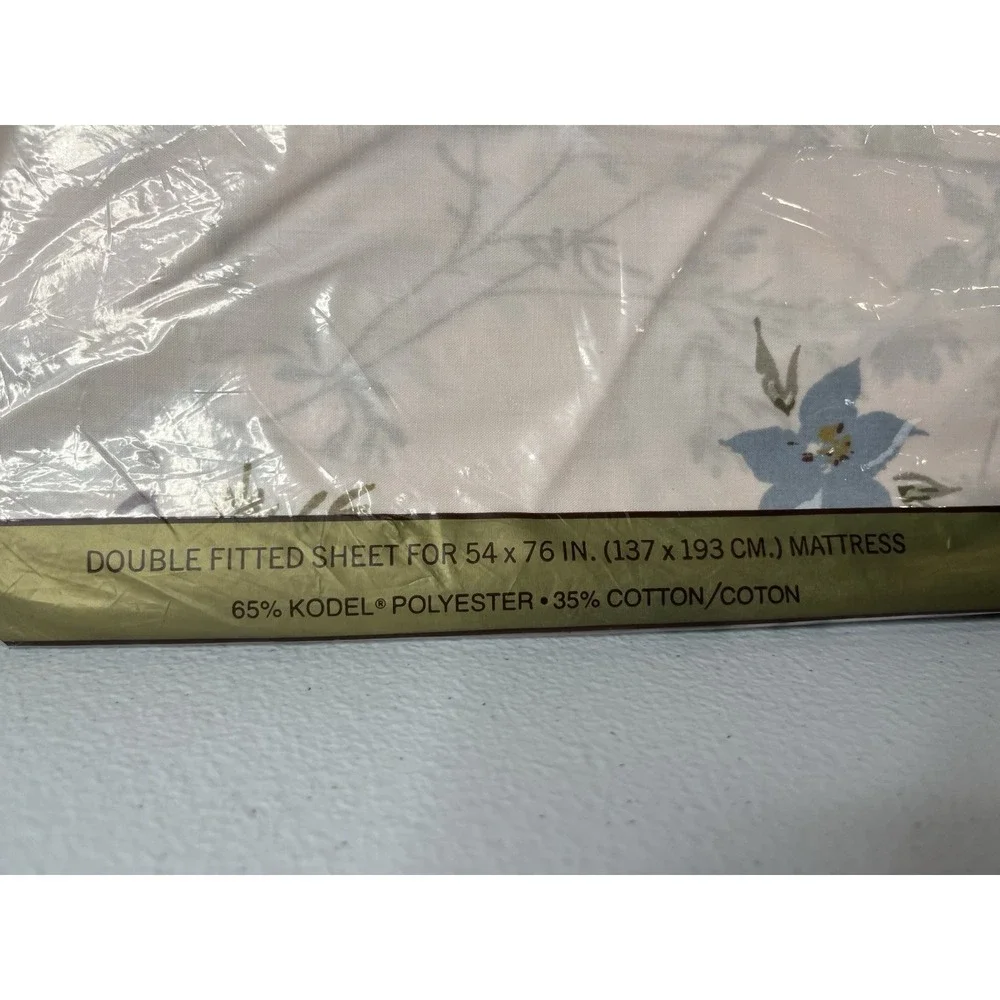 Vtg Springmaid Castlewood Double Fitted‎ Sheet Floral